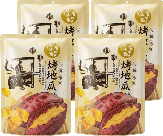 滬尾漁家 烤地瓜, 4包, 70g