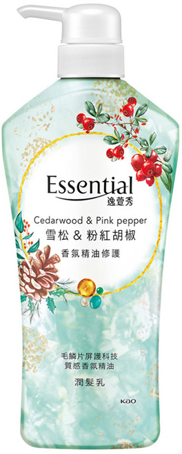 Essential 逸萱秀 雪松+粉紅胡椒護潤髮乳, 700ml, 1瓶