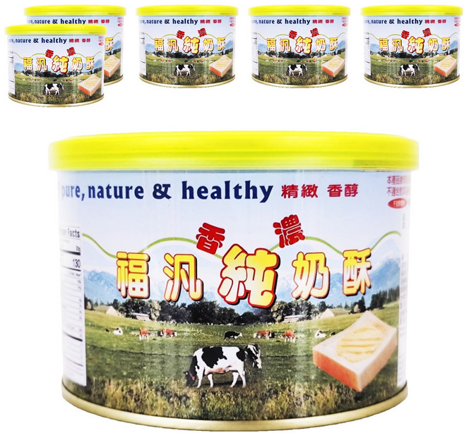 FUFANN 福汎 純奶酥, 380g, 6罐