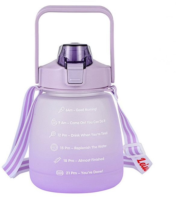 磨砂胖胖水壺, 紫色, 1.2L, 1個