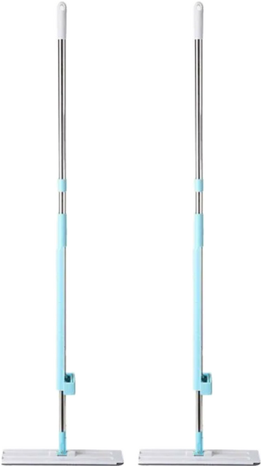 Maryya 美麗雅 優品 免手洗平板拖把 贈超細纖維拖布, 2個
