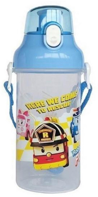 ROBOCAR POLI 波力 直飲式水壺, 藍色, 1個, 500ml