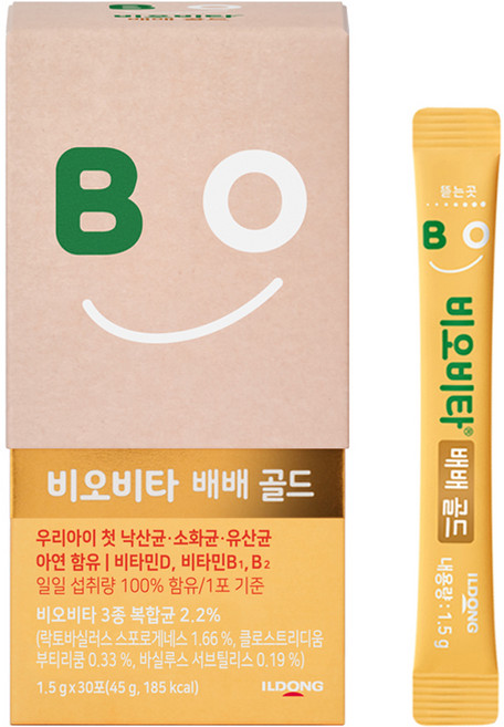 Biovita Ildong Pharmaceutical Baebae Gold 乳酸菌 30p, 45g, 1個