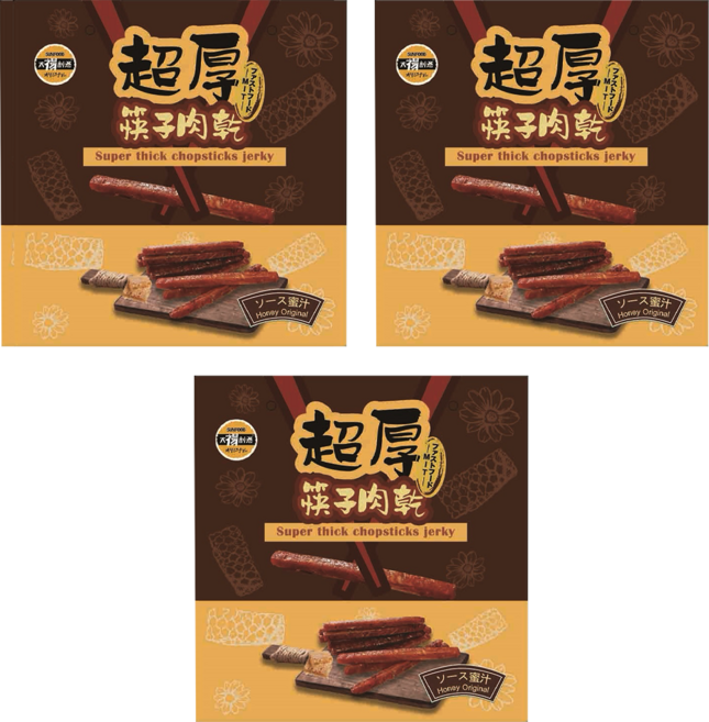 SUNFOOD 太禓食品 超厚筷子肉乾伴手禮盒 蜜汁, 240g, 3盒