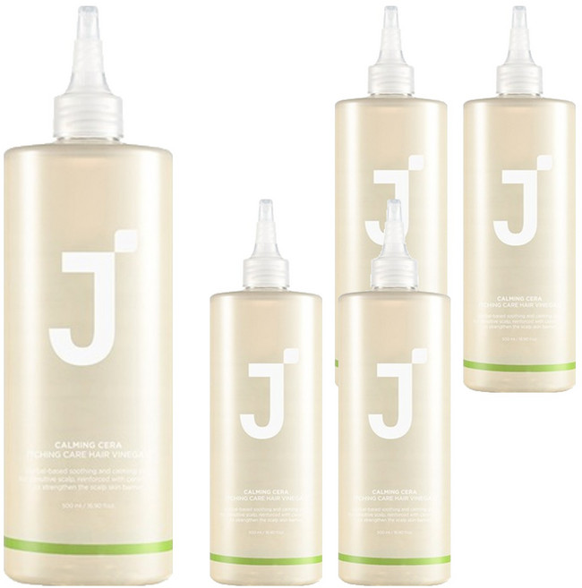 J'SOOP 清涼頭皮護髮醋, 5個, 500ml