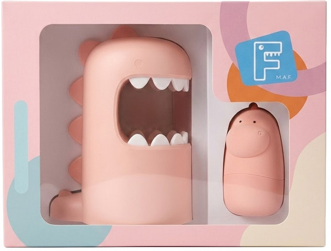 3D 恐龍造型彌月禮盒 34 x 26 x 14cm 公主粉