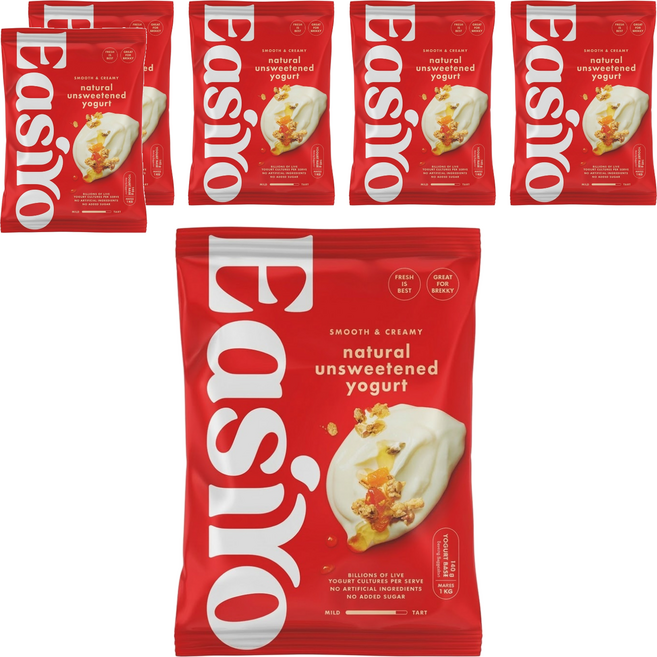 EasiYo 優格粉 原味, 140g, 1包, 6包