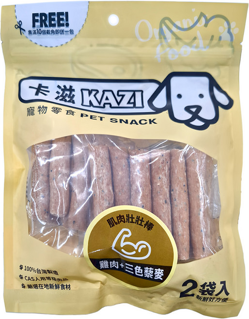 KAZI 卡滋 寵物零食, 肌肉壯壯棒, 200g, 1包