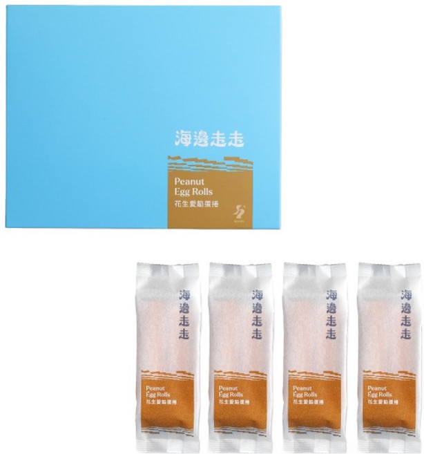 花生愛餡蛋捲禮盒, 200g, 1組