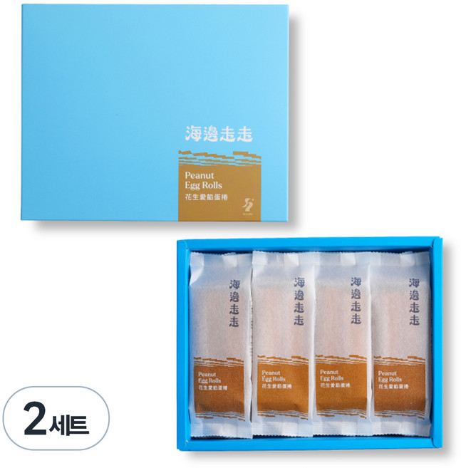 花生愛餡蛋捲禮盒, 400g, 2套