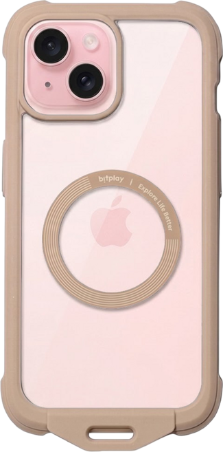 bitplay iPhone 磁吸隨行殼 手機殼 iPhone 15 Plus 奶茶色