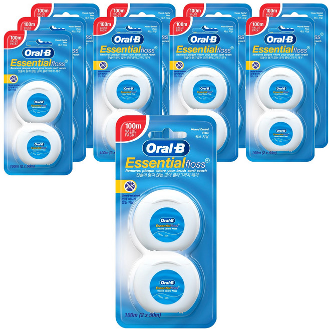 Oral-B 歐樂B 含蠟牙線, 50m, 2入, 10個