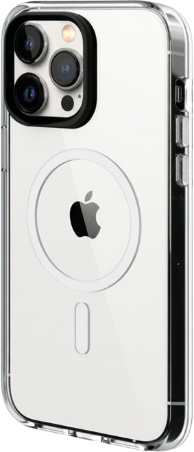 RHINOSHIELD 犀牛盾 Clear 手機 手機殼 iPhone 15 Pro MagSafe兼容 黑色鏡頭框 透明按鈕 全透明