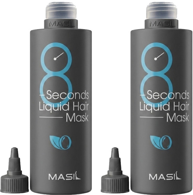 MASIL 8秒髮膜 藍字蓬鬆款 增量款, 350ml, 2瓶