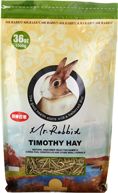 Mr.Rabbit 瑞比兔先生 提摩西牧草, 1000g, 1袋