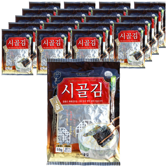 sigol 銀箔全張海苔, 55g, 20個