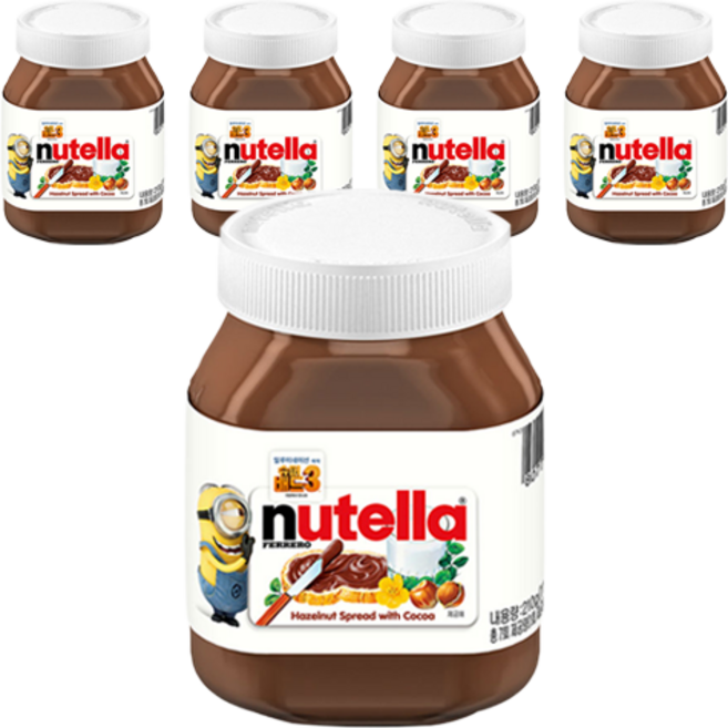 nutella 能多益 榛果可可醬, 210g, 5個