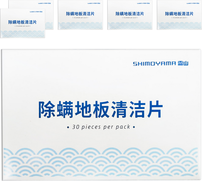SHIMOYAMA 家用多效合一除螨抑菌地板清潔片 30片, 6盒