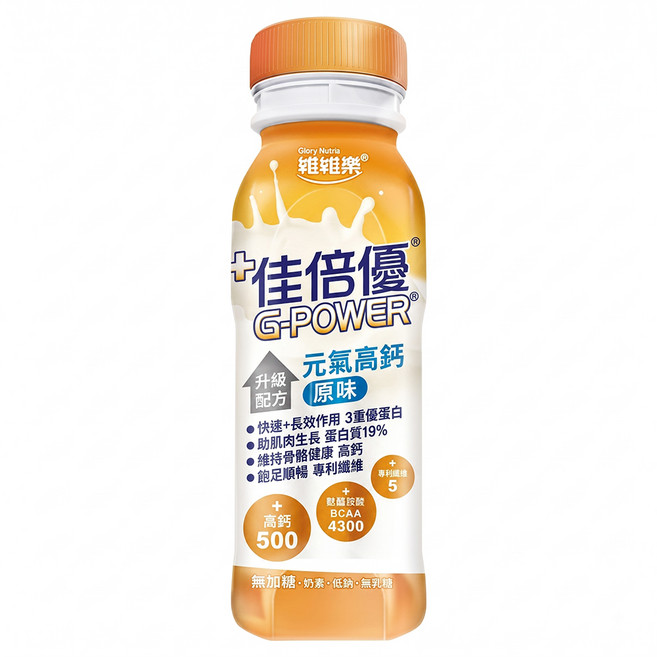 G-POWER 佳倍優 元氣高鈣 原味配方, 237ml, 24瓶