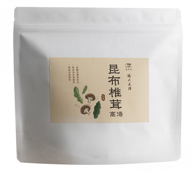 藻作坊 昆布椎茸高湯包 12包, 168g, 1袋