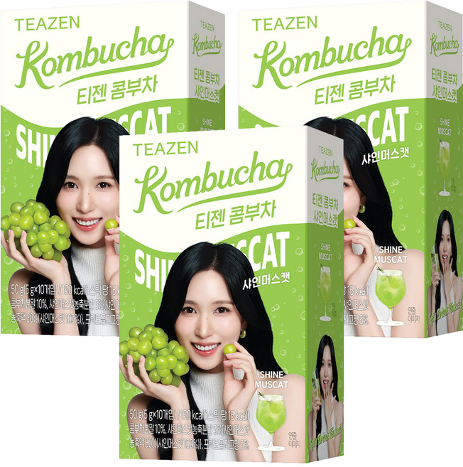 TEAZEN 茶禪 康普茶麝香葡萄 Twice版, 5g, 3套, 10個裝