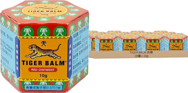 TIGER BALM 虎標 萬金油 紅, 1入, 18罐