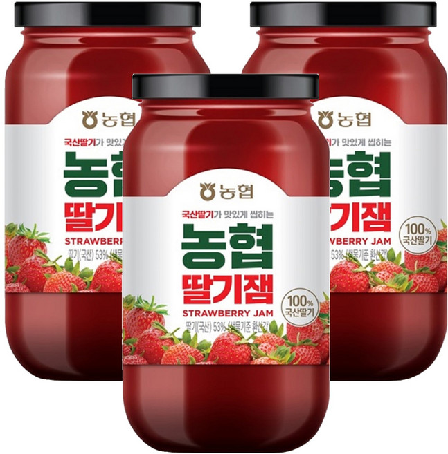 Nonghyupsikpum 草莓醬, 690g, 3個