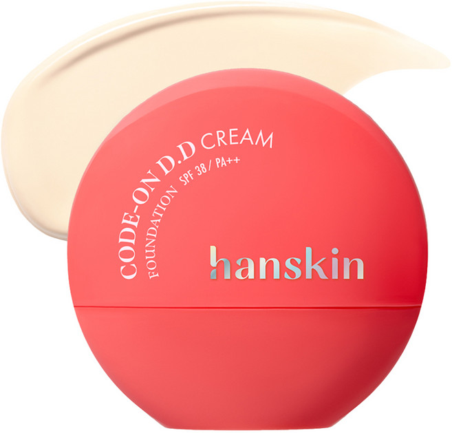 Hanskin CODE ON DD 奶油粉底液 35ml, 12C 白皙色, 1個