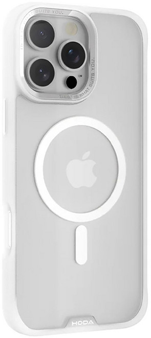 HODA 好貼 柔石 手機 保護殼 iPhone 16 Pro Max 防摔 MagSafe Compatible 星光白 1入