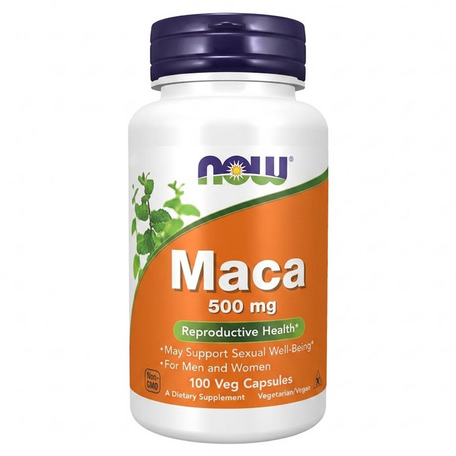 NOW Foods 台灣公司貨 MACA瑪卡膠囊 500mg, 100顆, 0.6g, 1罐