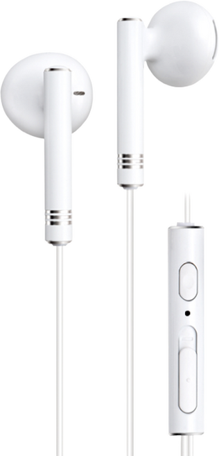 Wired 耳塞式 耳機 鋁合金 120cm 內建麥克風 3.5mm 白色 RS11