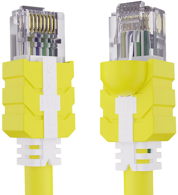 MAGIC 鴻象科技 Cat 6A 超高速傳輸網路線/圓線, 1個, 黃色, 15m