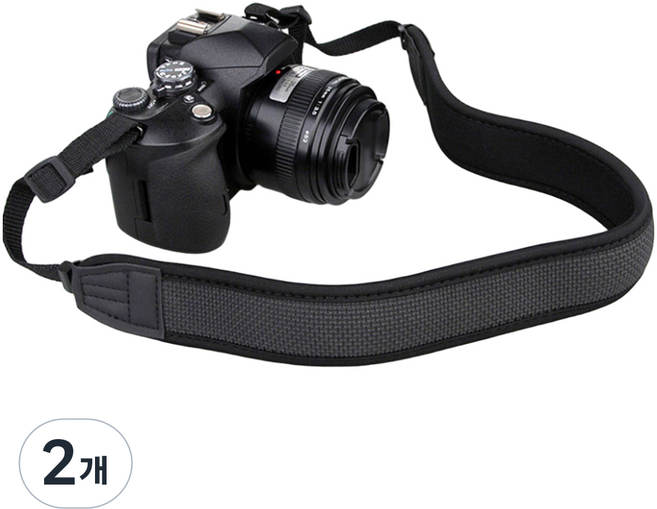 Onyeri 相機肩背頸部背帶 黑色, 2個, 單一商品