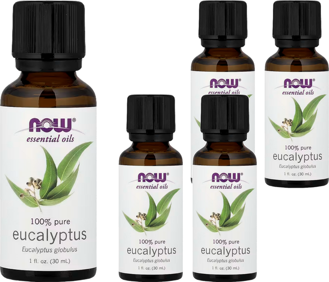 NOW Foods 純尤加利精油, 藍膠尤加利, 30ml, 5瓶