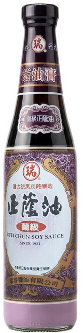 瑞春醬油 蘭級正蔭油 純素, 420ml, 1瓶