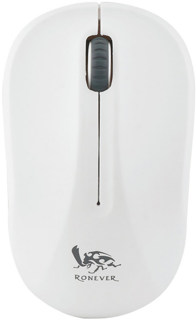 RONEVER 人體工學 2.4GHz Wireless 滑鼠 白色 1600DPI SYS146 光學 3個按鈕 51g Mini