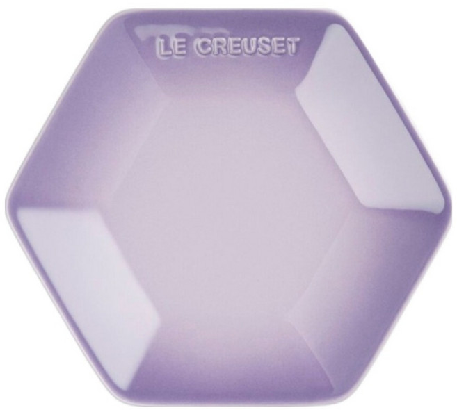 LE CREUSET 六角盤, 1個, 藍鈴紫