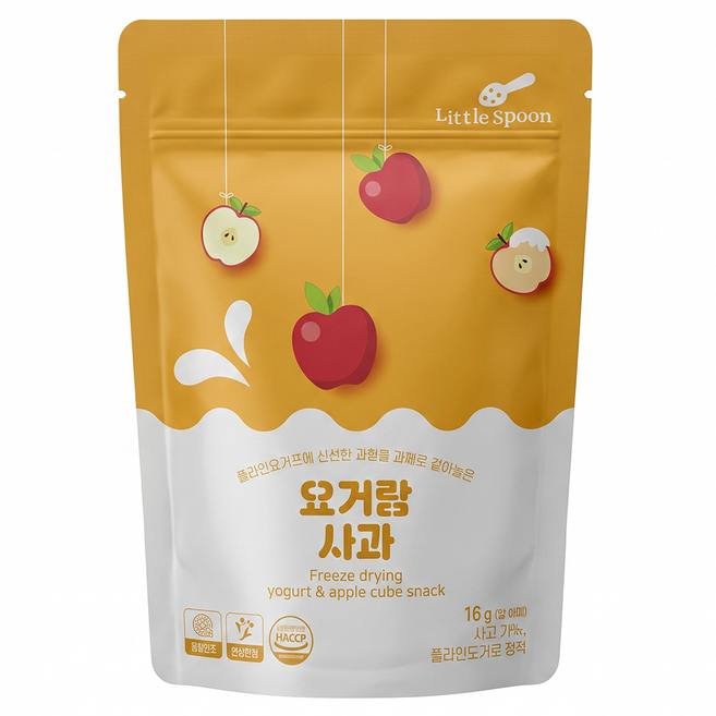 Little Spoon 乳酸菌優格球 6個月以上, 蘋果, 16g, 1包