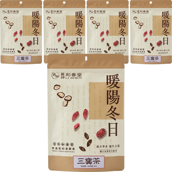 麗紳和春堂 三寶茶, 10包, 6g, 5袋