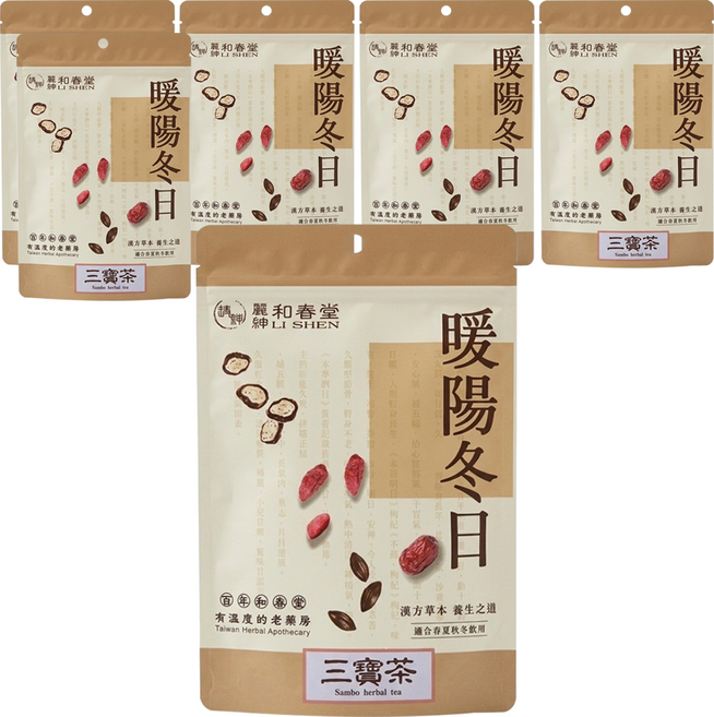 麗紳和春堂 三寶茶, 10包, 6g, 6袋