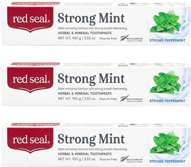 red seal 紅印 紐西蘭菸漬牙膏, 100g, 3條