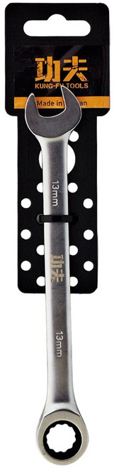 功夫 棘輪梅開板手 13mm, 1個