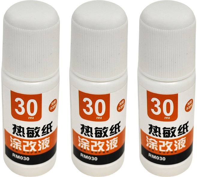 小麥購物 快遞單塗改液 塗抹款 E108, 3瓶, 30ml