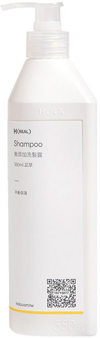 HOLA 和樂家居 REAL 無添加洗髮露 翠柏, 500ml, 1瓶