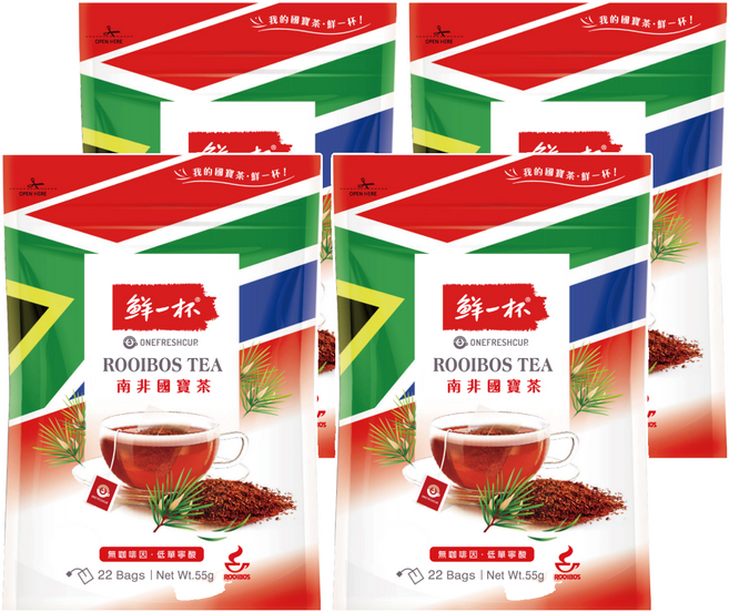 鮮一杯 南非國寶茶 原味 2.5g, 22包, 4袋