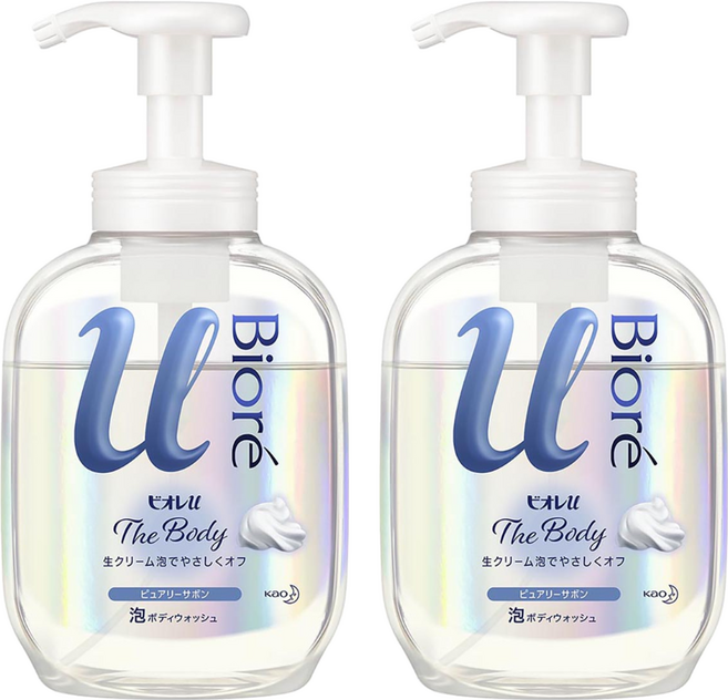 Biore 蜜妮 台灣公司貨 高彈潤沐浴慕絲 清新皂香, 540ml, 2瓶