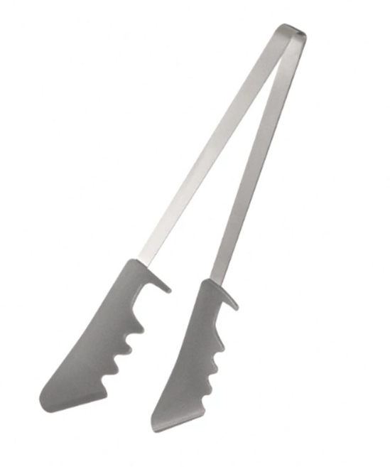 FaSoLa 多用途加長柄食物料理夾 灰色 23x3.4cm, 2支