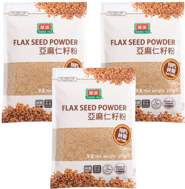 薌匯 亞麻仁籽粉, 250g, 3包