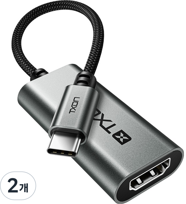 TXON Type-C 轉 HDMI 4K 60Hz 鏡像傳輸線 轉換器 轉接頭, 2個, XA7120-G