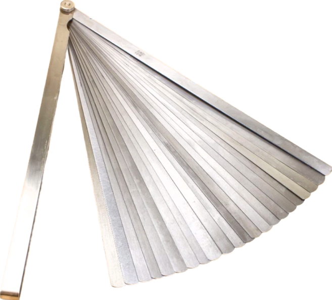 訂製加長圓頭公英制厚薄規 25片圓頭公英制0.038mm~1.016mm 長度304.8mm, 1個